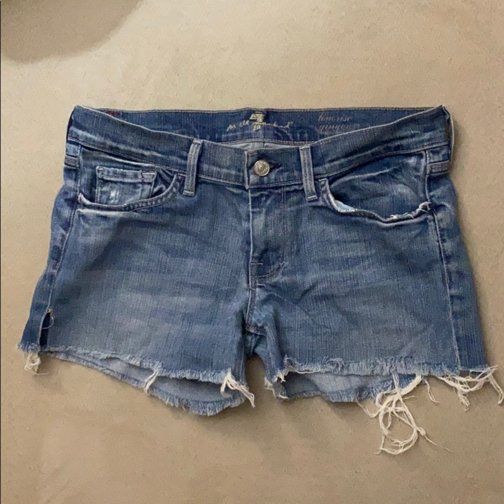 7 for all mankind cut-off shorts